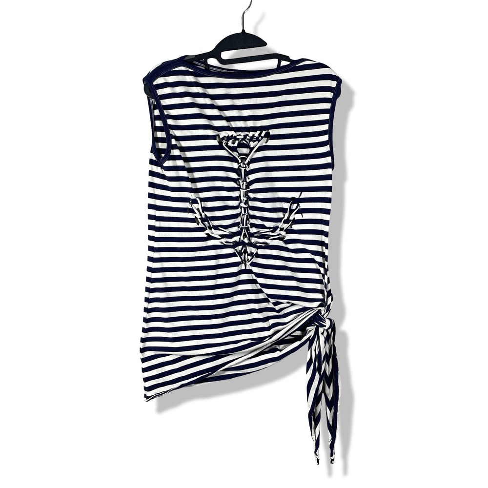 Jean Paul Gaultier Tank Top Womens Medium Nautical Sailor Coastal Anchor Chic